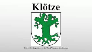 Klötze [upl. by Werby]