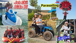 First Time Jet Ski Khud Ride Ki🚤  Life Ki Most Dangerous Activities Ki🤩  Anmol Ne First Zipline Li [upl. by Leahcam]