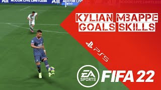 FIFA 22  Kylian Mbappe goals and skills  PS5 🎧🔥 [upl. by Naihr]