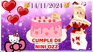 🔴EN VIVO  ESPECIAL CUMPLEAÑOS DE NINI OZZ 🎂 LO CELEBRAMOS EN LOS JUEGOS DE ROBLOX CON USTEDES [upl. by Aivil475]