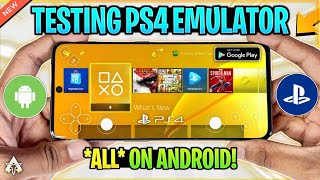 🔥 TESTING ALL PS4 EMULATORS FOR ANDROID FROM PLAYSTORE  PLAY PS4 GAMES ON ANDROID  TRUTH [upl. by Fretwell]