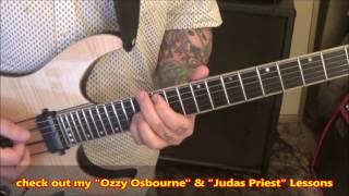 Iron Maiden Powerslave Guitar Lesson  Tutorial [upl. by Qirat]