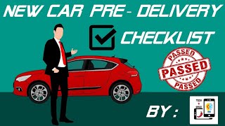 New car Predelivery Inspection amp checklist  technspice [upl. by Dominic227]