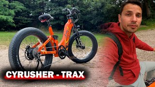 VTT Cyrusher TRAX  Fat bike tout Suspendu et grosse autonomie [upl. by Piegari]