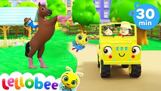 Its Fun At Lellobee Farm  Lellobee City Farm Dance Party Songs 2024 🎤 Sing and Dance Along 🎶 [upl. by Mcnally]