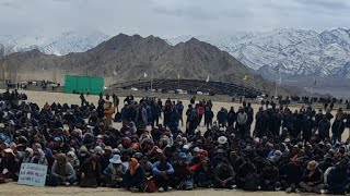 Live Updates  Grand Reception for sh Sonam Wangchuk at NDS Stadium ladakh  27 March 2024 [upl. by Hajar]