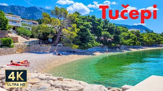 Tucepi Croatia 🇭🇷 4K Makarska Riviera Walking Tour 2023 [upl. by Nivalc451]