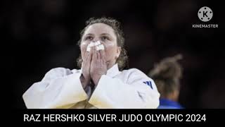 raz hershko silver  raz hershko wins silver in judo olympic  Judo olympic 2024 [upl. by Deuno375]