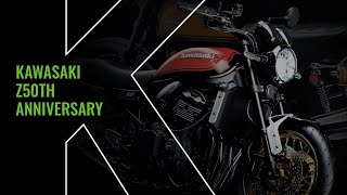 Kawasaki Celebrates Z50th Anniversary  Brand History [upl. by Enelav]