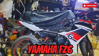 Yamaha FZ6 Short Review amp General Maintenance At Redline BMCW [upl. by Redlac988]