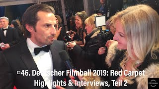 46 Deutscher Filmball 2019 Red Carpet Highlights amp Interviews Teil 2 [upl. by Aidnac]