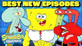 Best of NEW SpongeBob Episodes Part 4  3 Hour Compilation  SpongeBob [upl. by Ullyot]