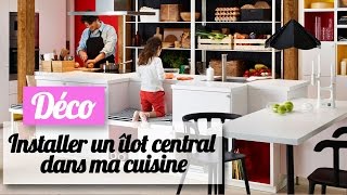 Installer un îlot central dans une cuisine  les conseils dun pro [upl. by Vallo]