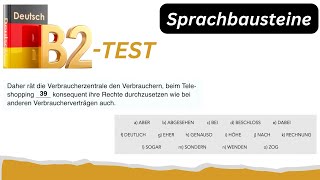 Sprachbausteine B2 TELC  Deutschprüfung  B2 TEST [upl. by Naylor272]