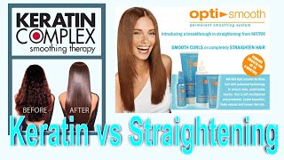 Keratin Complex vs Optismooth  Straightening or Smoothing Treatment [upl. by Anahcra]