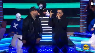 Nicky Jam y Daddy Yankee cantan quotMueveloquot en VIVO [upl. by Kaylee]