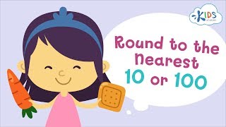 Round Up And Down To The Nearest 10 Or 100  Math  Grade 3  Kids Academy [upl. by Jeanne]