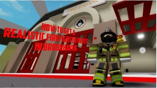 How to get a realistic firefighter outfit in Brookhaven tutorial video [upl. by Powe250]