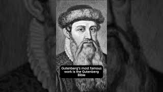 Who is Johannes Gutenberg [upl. by Corly]