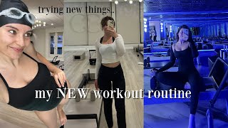 A WEEK OF WORKOUTS  my NEW routine amp goals  wedding prep series ep 2 [upl. by Nwahsyt]