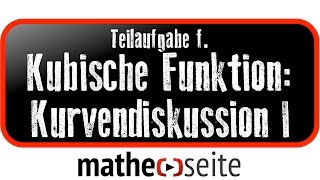 Kubische Funktion Funktionsanalyse  Kurvendiskussion Beispiel 1f Schnittpunkt berechnen [upl. by Niras]