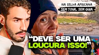 EXPERIÊNCIA SURREAL SAFARI NA ÁFRICA POR CONTA PRÓPRIA  REACT MUNDO SEM FIM [upl. by Enairda]