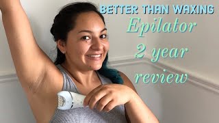 Philips Epilator 2 Year Review  The best way to remove hair  Philips Satinelle Advanced Epilator [upl. by Woodall]