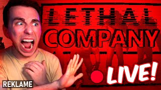 Det BEDSTE GYSERSPIL MED VENNER  LIVE 🔴 LETHAL COMPANY [upl. by Draneb]