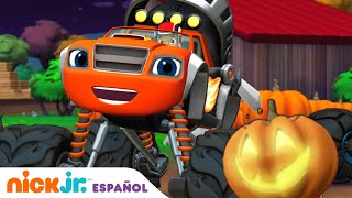 Blaze y los Monster Machines  ¡El halloween de Blaze y AJ  Nick Jr en Español [upl. by Enamart]