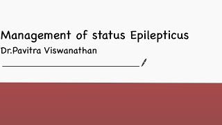 Pediatric Status epilepticus Management [upl. by Dent]