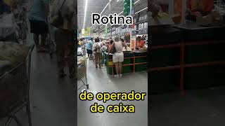 Como é a ROTINA de OPERADOR de CAIXA de supermercado [upl. by Haela]