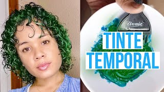 CREA TU TINTE CASERO TEMPORAL Tinte Casero De Colores Tutorial  Shari Mieses [upl. by Anneyehc]