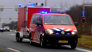 Rietdekkersteam Brandweer Blaricum opgeroepen voor een dak brand in Maartensdijk [upl. by Brig]