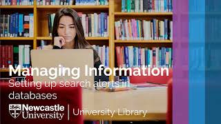 Setting up search alerts in databases [upl. by Iur]