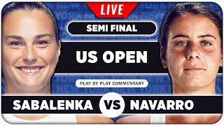 SABALENKA vs NAVARRO ● US Open 2024 Semifinal ● LIVE Tennis Play by Play Stream [upl. by Ynobe]