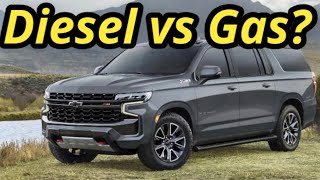 GM 30L Diesel LM2 Engine vs 53L V8 Gas Engine Fuel Cost Comparison  Is The Diesel Worth It [upl. by Afatsuom]