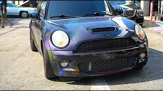 Mini Cooper S Straight piped  Mini cooper exhaust sound [upl. by Cilegna]