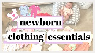 How many clothes do you ACTUALLY need for your baby  Newborn Capsule Wardrobe 03 Months [upl. by Airdnola]