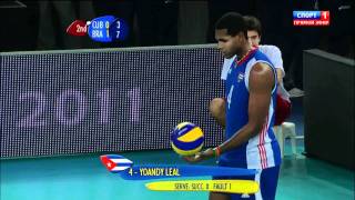 2010 FIVB Mens World Championship Final  Brazil vs Cuba clip3 [upl. by Dorree]