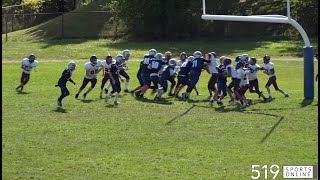 WCSSAA Football Junior  Jacob Hespeler Hawks vs Bluevale Knights [upl. by Esele831]