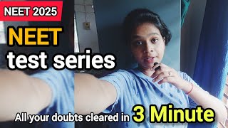 solution to all your doubts for neet test seriesbest strategy for neet2025neet pwdroppertodoctor [upl. by Lopez]