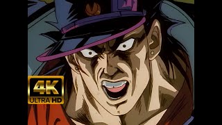 Jotaro vs Dio 4K  JJBA OVA 1993 [upl. by Rustie12]