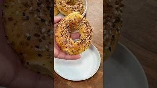 4 Ingredient Air Fryer Bagels 🥯 [upl. by Sucramaj]