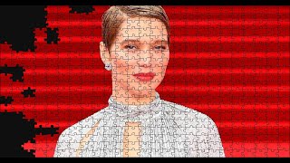 Lea Seydoux Puzzle Time Lapse 500pcs [upl. by Salb576]