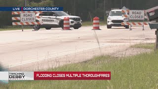 Flooding closes multiple thoroughfares in Dorchester County [upl. by Gurl]