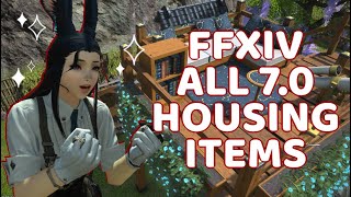 ALL New FFXIV 70 Housing Items [upl. by Conti]