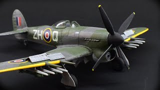 Airfix Hawker Typhoon Ib  172 Scale Plastic Model Kit  Full Build amp Review [upl. by Eilagam]