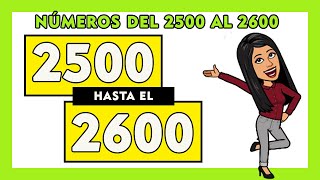 NUEVO 😂Números Del 2500 al 2600  Counting In Spanish 2500 to 2600 ✅  25002600 SPANISH [upl. by Fedak]