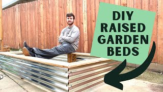 GALVANIZED STEEL RAISED GARDEN BEDS  How to Build a 4x8 Raised Bed for Under 75 Its Easy [upl. by Ihculo977]