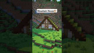 Minecraft Mountain House🏠 Tutorial shorts minecraft tutorial foryou fypシ゚ [upl. by Marchak]